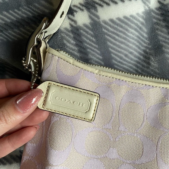Coach 8K01 Lavender Signature Canvas Demi Shoulder Bag - Picture 11 of 11